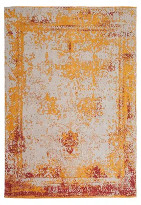 Produktbild von Vintage Teppich Nostalgia aus Baumwolle und Polyester, grau