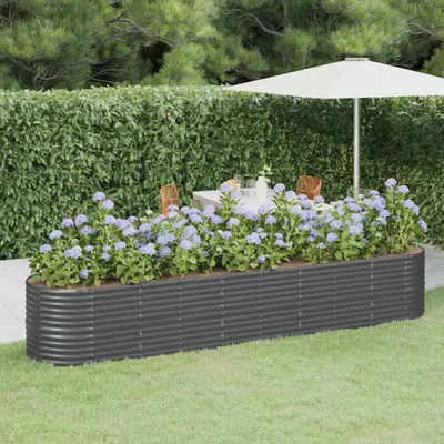 Immagine prodotto di VIDAXL -Planungsbox 368x80x68 cm Pulver -beschichteter Stahl -Anthrazit -Verschärfen