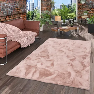 Produktbild von Luxus Super Soft Fellteppich Plush Altrosa, Größe:120x170 cm