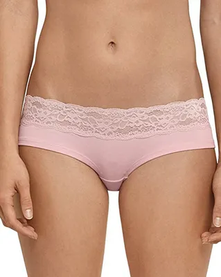 Produktbild von Schiesser Damen Slip Panties Panty Unterhose mit Spitze (Rosé 506), Grösse: 44
