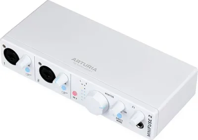 Produktbild von Arturia 800112 MiniFuse 2 - Kompaktes USB-Audio-Interface, Weiß