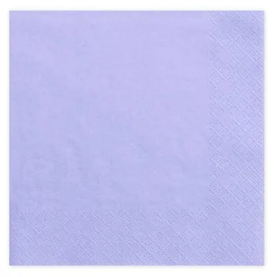 Produktbild von Dreilagige Servietten, flieder, 33x33cm (1 Packung / 20 Stück)