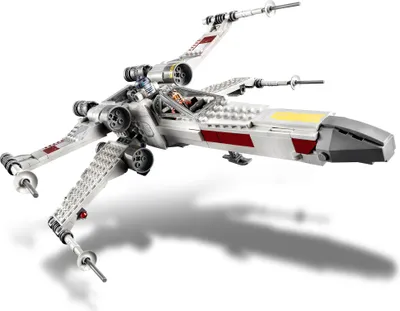 Produktbild von LEGO 75301 Star Wars Luke Skywalkers X-Wing Fighter Spielzeug mit Prinzessin Leia und Droide R2-D2 als Figur