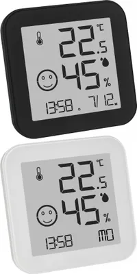 Obrázek produktu pro Digitální termo-hygrometr TFA 30.5054 Black & White Komfortzone
