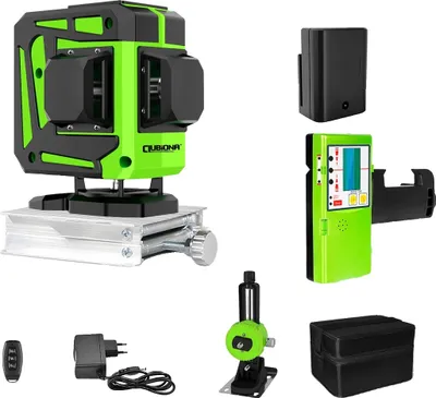 Obrázek produktu pro Laserová vodováha, 12 čar, vysoce viditelný zelený laser, samonivelační funkce, IE12C DC11G