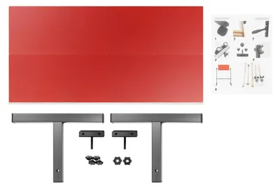 Image de Planche de renvoi pour le tennis de table, design réglable, construction durable, rouge