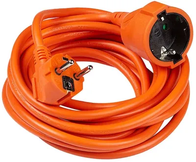 Produktbild von Verlängerungskabel 5 m H05VV-F3 3x1,5mm² IP44 geerdet orange