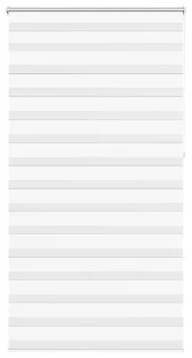 Obrázok produktu pre vidaXL Roleta Zebra 120,9 x 230 cm, šírka látky 116,7 cm, biela