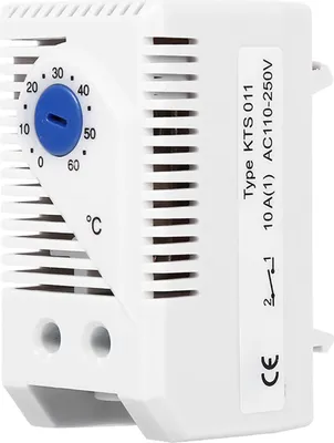 Zdjęcie produktu dla 1 szt. 0-60�� Regulowany elektryczny mechaniczny przełącznik termostatu temperatury (niebieski przycisk)