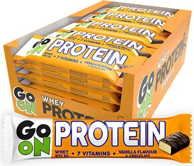 Produktbild von GO On Nutrition Protein Bar 20%-24 Riegel a 50 g Vanilla