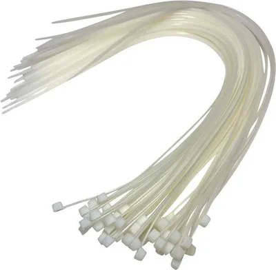 Immagine prodotto di 50 fascette bianche in nylon da 12 mm x 650 mm