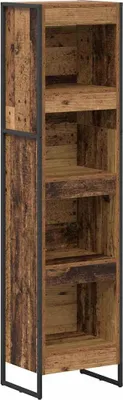 Image de Étagère vidaXL en bois recyclé 40 x 30 x 155 cm, aggloméré