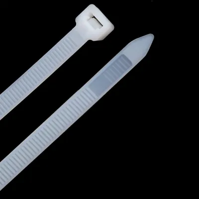 Obrázek produktu pro 100 ks Nylonové stahovací pásky pro těžké kabely Samosvorný drát pro potrubí s pevností v tahu5x300 mm / 0,2 x 11,8 palce Bílý