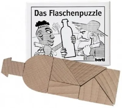 Produktbild von Mini-Holz-Puzzle Das Flaschen-Puzzle aus 7 kleinen Holzteilen