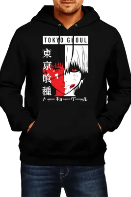 Produktbild von Herren Kapuzenpullover Japan Animation Manga Anime Comics Tokyo Ghoul 01 Ken Kaneki, Man L / Schwarz