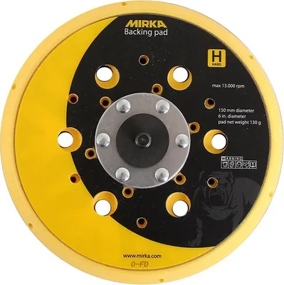 Produktbild von Mirka Schleifteller Abranet 150mm 5/16" Grip 48L hart *8292605021