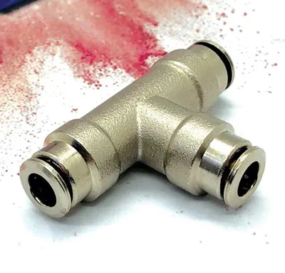 Produktbild von SUPERFOG - SF1002-5 Automatische T-Stücke mit gleichen Öffnungen für 1/4" Nebelschlauch, 5 Einheiten