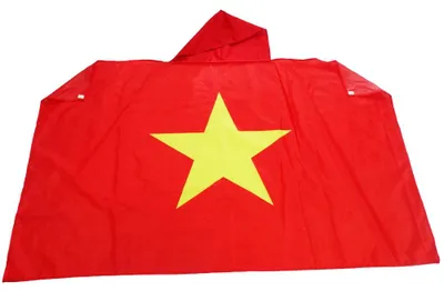 Vietnam-Flaggen-Cape 150x90 cm, leichtes Polyester
