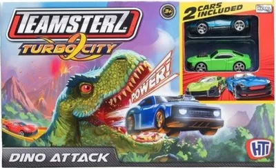 Obrázok produktu pre Teamsterz dráha dinosaurus + 3 autíčka