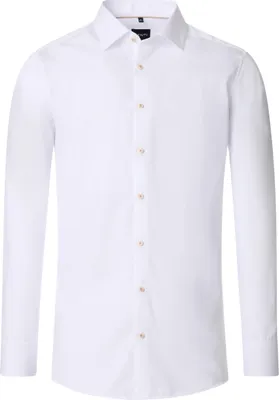 Produktbild von VENTI Herren Businesshemd Langarm Kent Modern-Fit Popeline Weiß 43