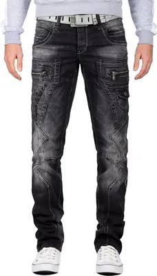 Produktbild von Cipo & Baxx Herren Jeans CD296 Schwarz W44/L36