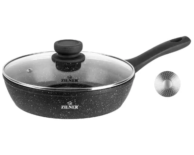 Produktbild von Schmorpfanne 30cm 3,9L mit Marmorbeschichtung mit Deckel ZILNER ZL-7718 9219
