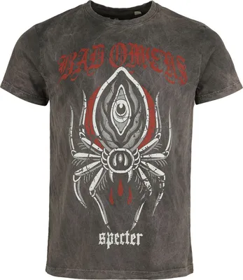 Produktbild von Bad Omens T-Shirt Herren Spider grau Band-Merch, Bands 100% Baumwolle M