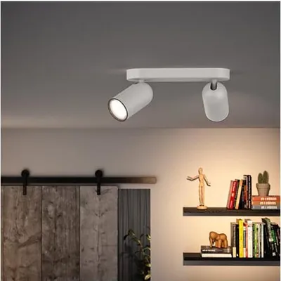 Produktbild von Philips myLiving Pongee Decken-/Wandspot, 2 x, GU10, LED, 220-240 V, Schwarz
