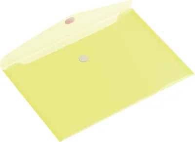 Produktbild von Quantore - Umschlagtasche A5 250x180mm quer transparent gelb
