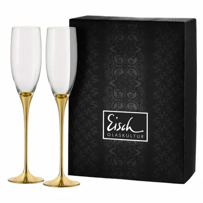 Obrázok produktu pre Eisch CHAMPAGNE EXCLUSIV Sada 2 pohárov na šampanské zlaté