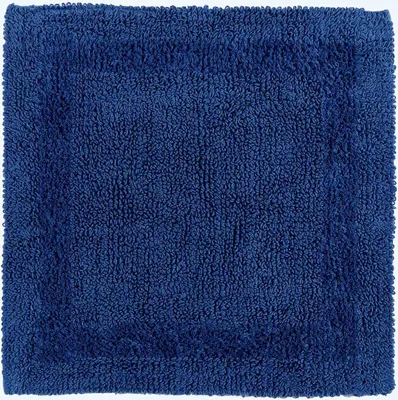 Produktbild von HOMESCAPES Duschvorleger dunkelblau 50x50 cm aus 100% Baumwolle