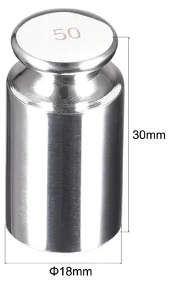 Produktbild von Gramm Kalibrierungsgewichtt 50g F1 Pr?zisions Edelstahl fš¹r digitale Waagen