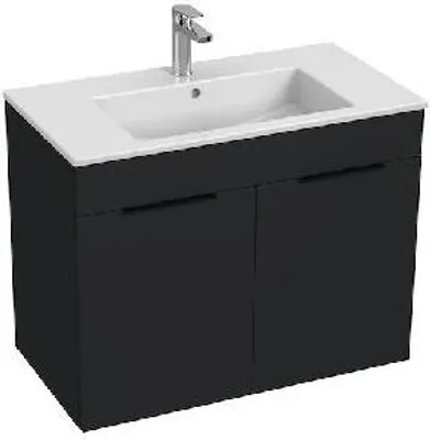 Produktbild von Jika Cube - Unterschrank mit Waschtisch 80x43x61 cm, Anthrazit matt H4537521763521