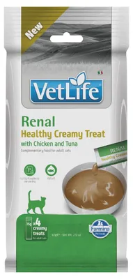 Zdjęcie produktu dla Farmina Vet Life Renal Creamy Treat przysmak dla kota Kurczak Tuńczyk 4x15g