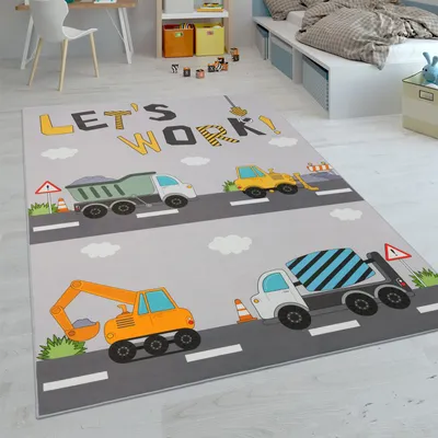 Produktbild von Kinder-Teppiche, Kurzflor-Teppiche für Kinderzimmer mit vers. Designs Spielteppiche Bunt Grösse 240x340 cm