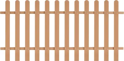 Produktbild von dkd-home-decor Lattenzaun aus WPC 200 x 100 cm Braun mit 12 Latten