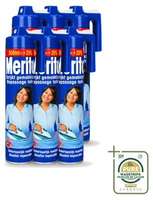 Productafbeelding van 6 x Merito strikspray - 500 ml - Voordeelverpakking - 6 stuks
