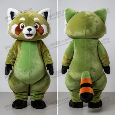 Produktbild von Samtiges MASTICOT Roter-Panda-Maskottchen in Karmesinrot