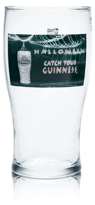 Produktbild von Guinness Bierglas Pintglas 0,3l Willi Becher Gläser Halloween Sonderedition