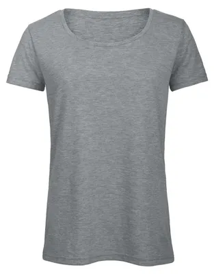 Image de T-shirt Favourite Triblend pour femmes B&C, Coton FK141 (XL) (gris clair chiné)