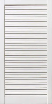 Produktbild von ben+camilla.com geschlossene Lamellentür 99,3x49,4cm weiß PREMIUM LACKIERT Massivholz Kiefer