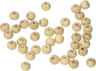 Produktbild von Rohholzkugeln, gebohrt, roh, 6 mm ø 2 mm, 1.000 St.