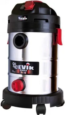 Obrázek produktu pro Vysavač na suché i mokré vysávání - výkon 1400 W - objem 30 litrů - nádrž z nerezové oceli - vhodný pro koberce i tvrdé podlahy
