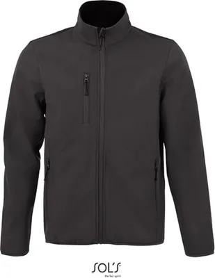 Image de SOLs 03090 | Veste homme MenŽs Softshell Jacket Radian - Couleur : Charcoal Grey (Solid) - Taille : XXL