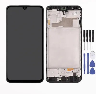 Image de Samsung écran LCD avec cadre pour Galaxy A22 GH82-25944A pièce de rechange noir