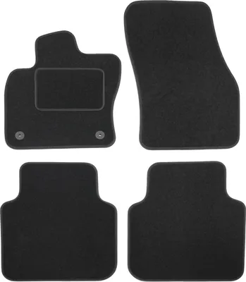 Image de Tapis De Sol Noir Velours Pour Volkswagen Tiguan Allspace Depuis 2024, Ajustement précis, Base Antidérapante, Renforcée dans la Zone de la Pédale