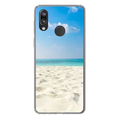 Produktbild von MuchoWow® Handyhülle Schutzhülle Hülle für Huawei P20 Lite (2020) Tropisch - Strand - Meer Silikon Softcase Handy Hülle - Kartenhalter