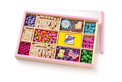 Produktbild von Woody Woody Perlenbox mit Alphabet 90211