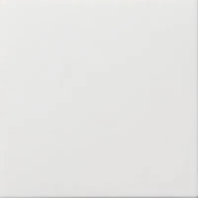 A plain white square tile.