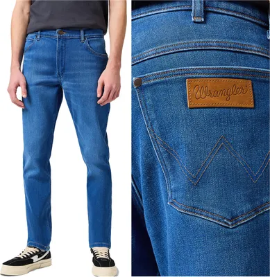 Immagine prodotto di WRANGLER, Jeanshosen per bambini, slim fit, RIVER, W36 L32, Blau, Jeans, baggyjeans, buggy